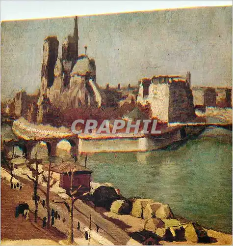 Cartes postales moderne Troyes Musee d'Art Moderne Donation Pierre et Denise Levy Albert Maquet (1875 1947) La Seine et