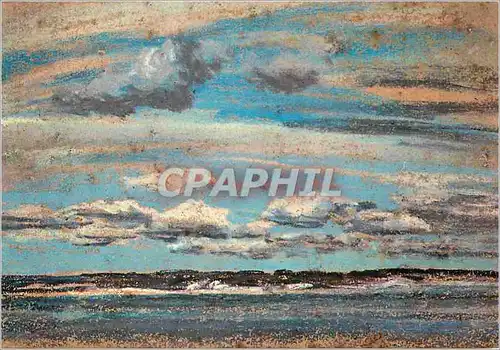 Cartes postales moderne Musee Eugene Boudin Honfleur Eugene Boudin (1824 1898) Nuages Blancs sur l'Estuaire vers 1859