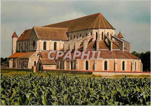 Moderne Karte Pontigny (Yonne) Couleurs et Lumiere de France L'Eglise Abbatiale (XIIe S) Le Chevet