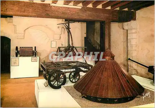 Moderne Karte Amboise (Indre et Loire) Val de Loir Manoir du Clos Luce Demeure de Leonard de Vinci Maquettes R