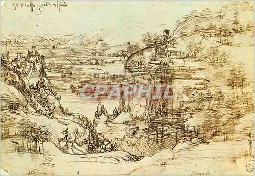Moderne Karte Firenze Galerie Uffizi Disegni e Stampe Leonardo Paesaggio