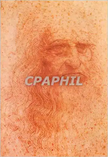 Moderne Karte Amboise (Indre et Loire) Manoir du Clos Luce Autoportrait de Leonard de Vinci (Original a la Bib