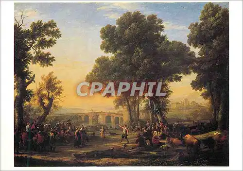 Cartes postales moderne Paris Musee du Louvre Claude Gellee dit Le Lorrain (1600 1682) La Fete Villageoise