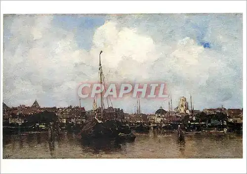 Cartes postales moderne Paris Musee du Louvre Jacob Maris (1837 1899) Ville Hollandaise au Bord de l'Eau
