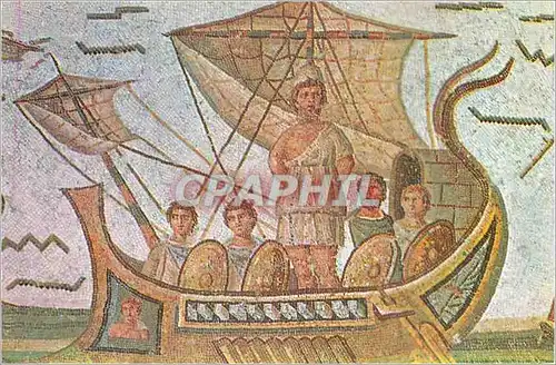 Cartes postales moderne Tunisie Ulysse Mosaique du Musee du Brado