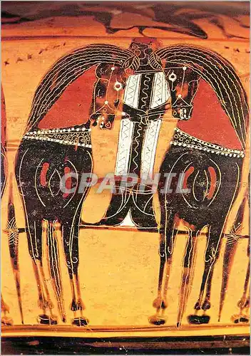 Cartes postales moderne Paris Musee du Louvre Departement des Antiquites Grecques et Romaines Hydrie a Figures Noires At