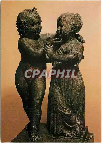 Cartes postales moderne Paris Musee du Louvre Departement des Antiquites Grecques et Romaines Eros et Psyche enfants Epo