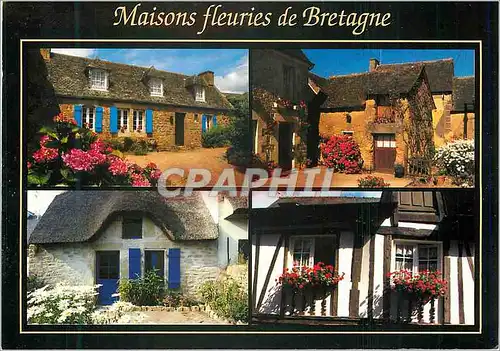 Cartes postales moderne Les Maisons fleuries de Bretagne