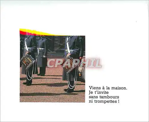 Cartes postales moderne Viens a la Maison Je t'invite sans Tambours ni Trompettes
