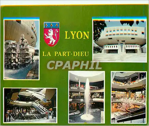 Moderne Karte Lyon (Rhone) La Part Dieu