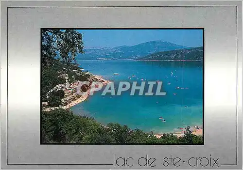 Cartes postales moderne Lac de Ste Croix A la Sortie des Celebres Gorges du Verdon (Alpes de Haute Provence Var)