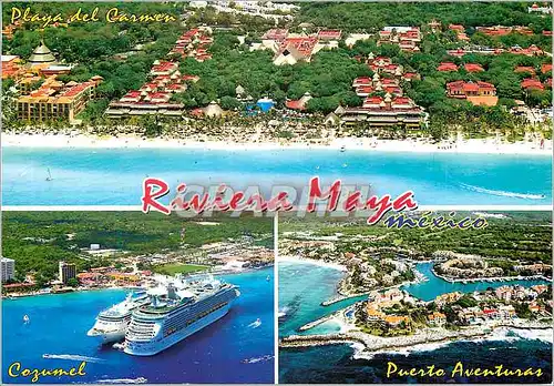 Moderne Karte Riviera Maya Mexico