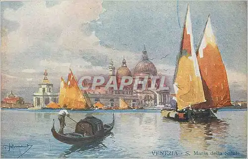 Cartes postales Venezia S Maria della Salute Bateaux