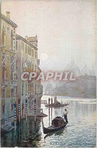 Cartes postales Venezia Canal Grande Bateau