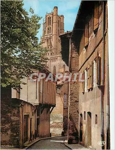 Cartes postales moderne Albi (Tarn) Ville d'Art Centre de Tourisme d'une rue Pittoresque du Vieil Albi Basilique Ste Cec