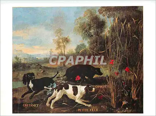 Cartes postales moderne Fontainebleau Musee National du Chateau Jean Baptiste Oudry (1686 1755) Gredinet Petite Fille et