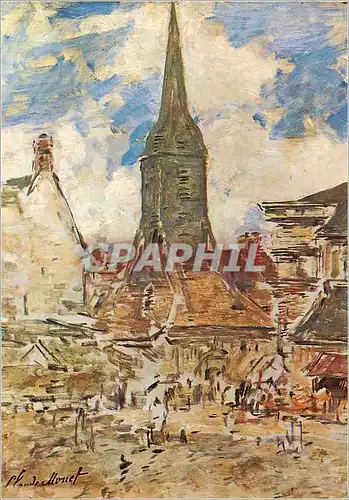 Cartes postales moderne Honfleur Claude Monet (1840 1926) Le Clocher Sainte Catherine vers 1867