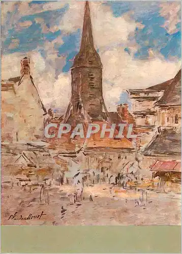 Cartes postales moderne Musee Municipal Eugene Boudin Honfleur Claude Monet (1840 1926) Le Clocher Sainte Catherine Don