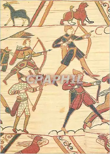 Moderne Karte Tapisserie de Bayeux Les Archers Normands