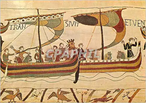 Cartes postales moderne Tapisserie de Bayeux La Flotte fait Voiles vers l'Angleterre