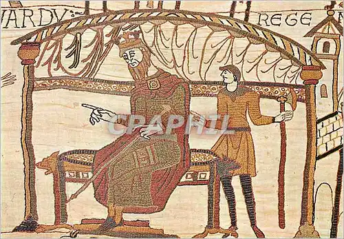 Moderne Karte Bayeux (Calvados) Tapisserie de la Reine Mathilde Le Roi Edouard