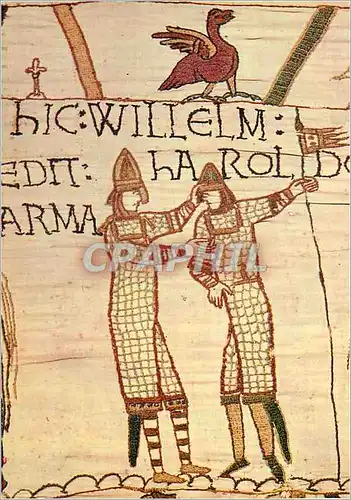 Cartes postales moderne Tapisserie de Bayeux Guillaume arme Harold Chevalier
