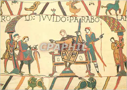 Cartes postales moderne Tapisserie de Bayeux Discussion au sujet de la Rancon