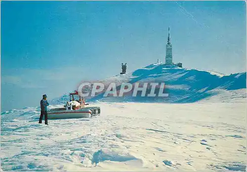 Moderne Karte Les Belles Images de Provence Sommet du Mont Ventoux (1912 m) sous la neige