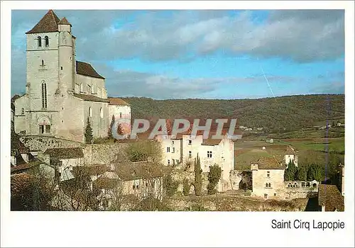 Moderne Karte Saint Cirq Lapopie Le Lot Touristique Ier Village de France entierement classe Monument Historiq