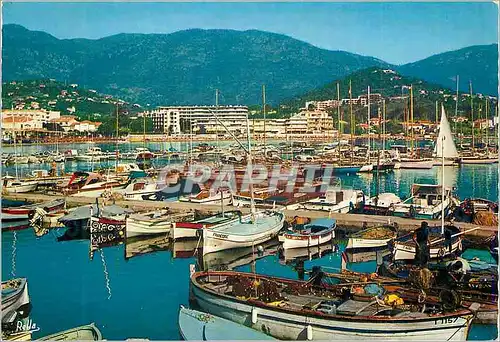 Moderne Karte Cavalaire sur Mer (Var) La Cote des Maures Le Port Bateaux