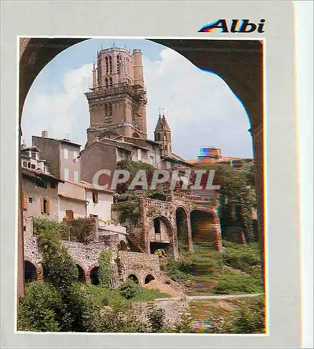 Moderne Karte Albi (Tarn) La Cathedrale et le Viaduc