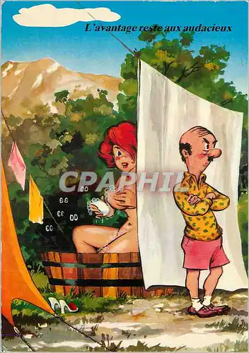 Cartes postales moderne L'avantage reste aux Audacieux Camping
