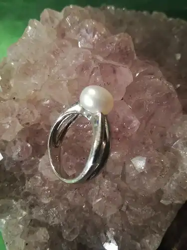 925er Ring 
mit Perle