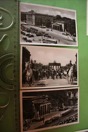 drei tolle alte Karten - Berlin Ehrenmal und Brandenburger Tor - 30-40er Jahre