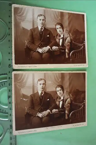zwei tolle alte Kabinett ? Fotos Paar aus Slowenien ?? 1922