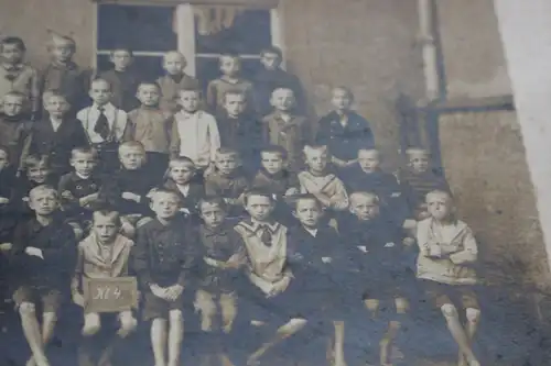 tolles altes Klassenfoto - Jungsschule - Schüler - 1910-20 ???? Ort ???