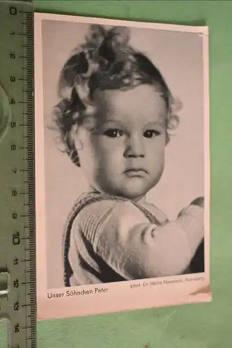 tolle alte Karte - Kinder Portrait - Dr. Heinz Naumann  30-40er Jahre ?