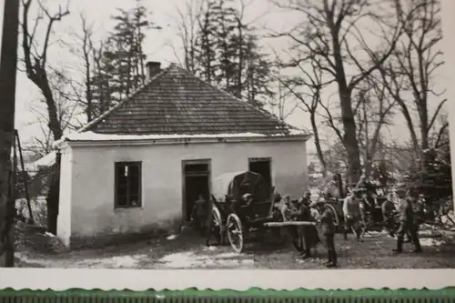 tolles altes Foto - Gulaschkanone Verpflegung irgendwo im Osten