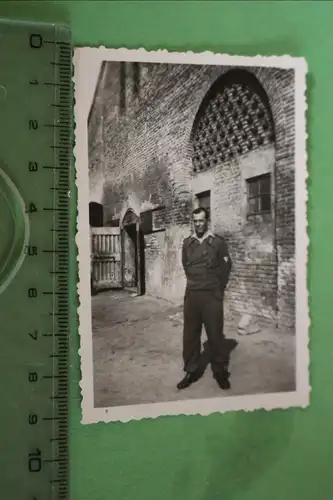 tolles altes Foto - Portrait eines Panzerjägers ? Uniform 
