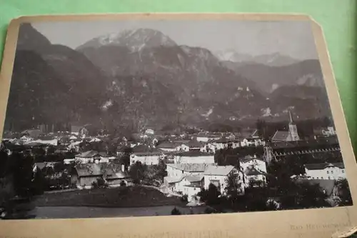 zwei tolle alte Kauf Kabinettfotos - Bad Reichenhall und Thumsee  1896