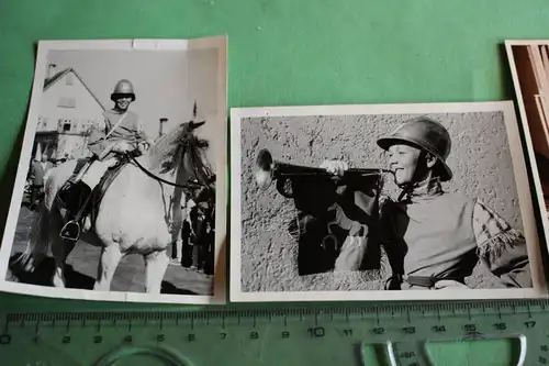 drei tolle alte Fotos - Junge in Uniform - Reiter  Reitverein ? Pferd