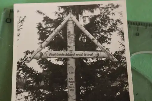 interessantes altes Foto - Grabkreuz der I./90 - Borowik