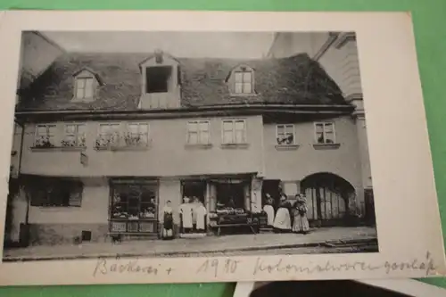 zwei tolle alte Fotos - Geschäft Laden Gebäude - Dillingen 1910 u. 1928