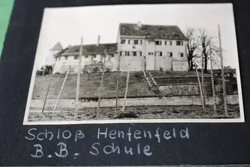 Tolles altes kleines Album mit 19 Fotos - Bundesbahnschule Henfenfeld  Waggon