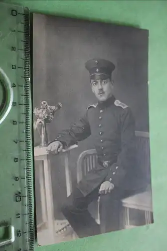 tolles altes Foto - Potrait eines Soldaten - Schulterstück - Hamburg 