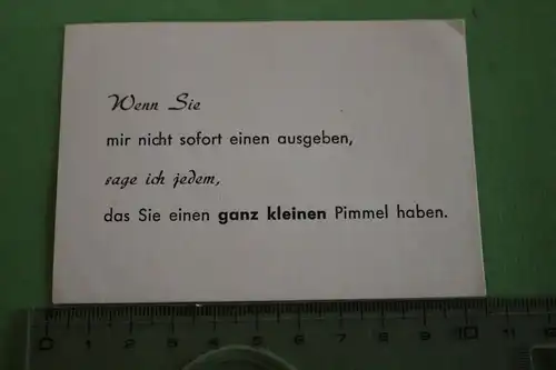 was zum schmunzeln - ältere Visitenkarte für Frauen ;o)