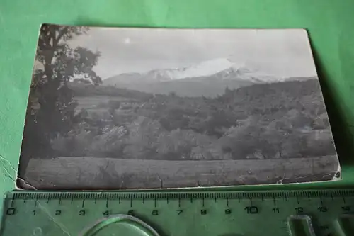 tolles altes Foto - Landschaft im Hintergund ein großer Berg - 1916