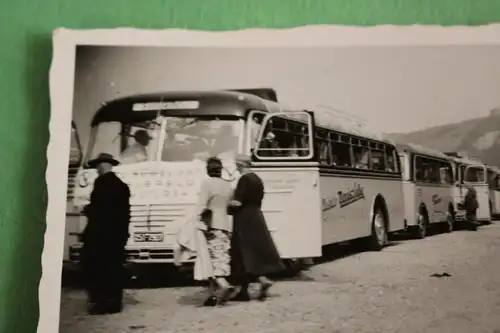 drei tolle alte Fotos - Oldtimer Busse Ausflug Firma Carl Vogelsang Bielefeld