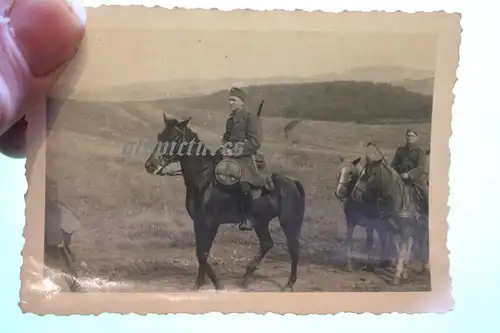 tolles altes Foto - Soldaten auf Pferde - Kavallerie ??  Mine ??