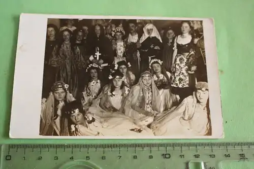 tolles altes Foto - Gruppe Personen - Theater  Eisleben  Verein ehem. Mittelsc  